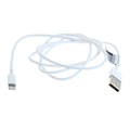 Saii Lightning / USB-kaapeli - iPhone, iPad, iPod - 1m - Valkoinen